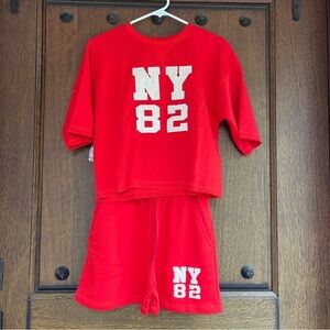 Zara Red NY 82 Two-Piece Set size S, L